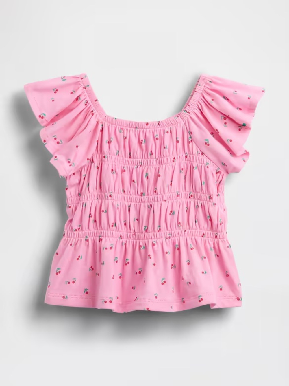 GAP Toddler Smocked Flutter-Sleeve Top